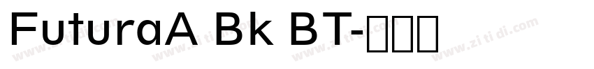 FuturaA Bk BT字体转换